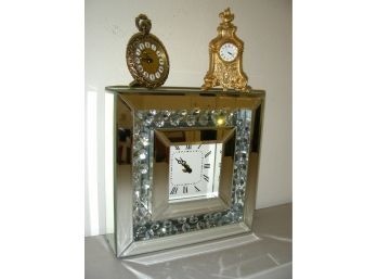 3 Clocks, Including A Wind Up Seth Thomas And A Pier-1 Battery Operated