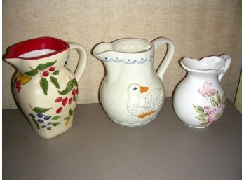 Lot Of 3 Pitchers