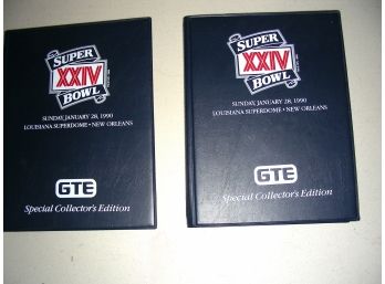 Two! 1990 Pro Set GTE Super Bowl XXIV Special Collectors Edition Card Sets 49ers & Broncos