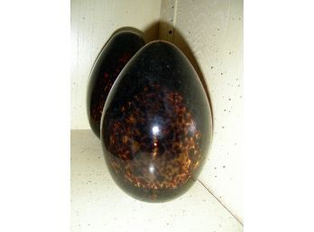 Venetian Glass Tortoise Colored Eggs