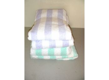4 Striped Martex Bath Towels