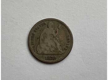 1872 Seated Liberty Half Dime