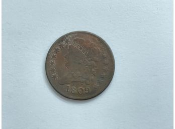 1809 Classic Head Copper Half Cent