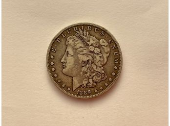 1889 O Morgan Silver Dollar