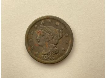 1845 Braided Hair Liberty Head Large Cent