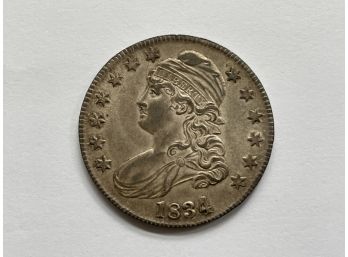 1834 Capped Bust Half Dollar, Large Date