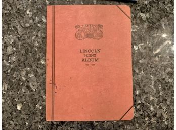 Lincoln Penny Album With Dated 1909 To 1930