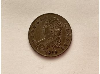 1829 Capped Bust Half Dollar, Small Letter Variety