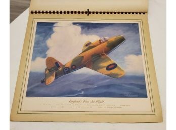 Vintage Collection Of 11 Amazing Full Color Charles H Hubbell Military Airplane Prints