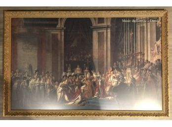 Musee Du Louvre Poster Of Emperor Napoleon I Coronation 12/2/1804 & Empress Josephine By Jacques Louis David