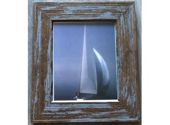 Wonderful Original California Sailboat Pacific Ocean Photo With Frame