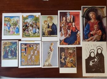 Vintage Lot Of Ten - Metropolitan Museum Of Art Bookshops Full-Color Religious Post Cards, Prints & Cards