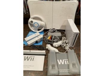 Wii Game & Controllers With Wii Sports Game Disc