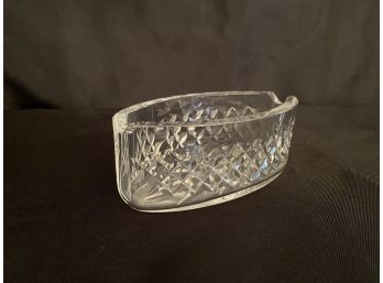 WATERFORD Crystal  Cut Oval  Cigar Ashtray