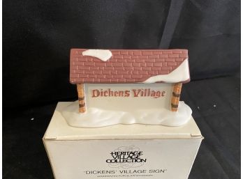 DEPARTMENT 56 Dicken's Village Sign