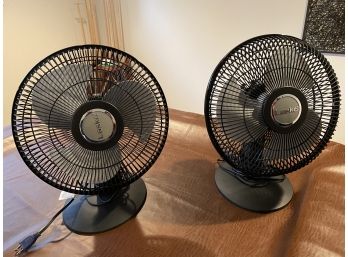 LASKO INTERTEK Black Fans Pair