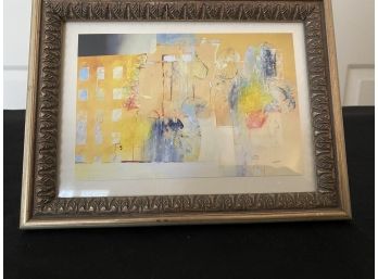 Framed Small  Abstract  Print Art Work