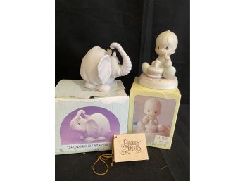 ENESCO PRECIOUS MOMENTS Showers Of Blessings & 1st Birthday  Figurines