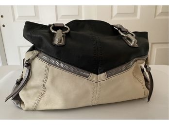 B. Makowsky Designer Leather Hobo Bag