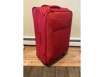 REVELATION Red Soft Side Travel Wheelie Bag