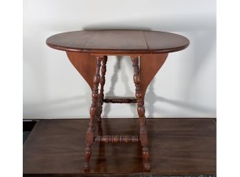 Dropleaf Oval Side Table