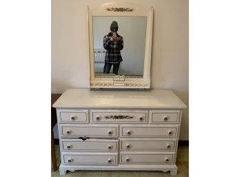 White Dresser With Mirror