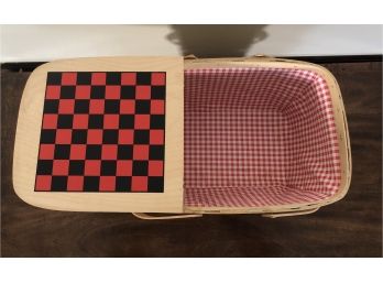 Coors Picnic Basket, Opens Into Checker/chess Game Board