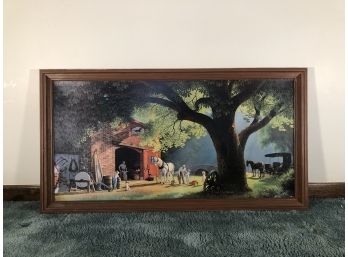 Paul Detlefren Farm Scenery Print