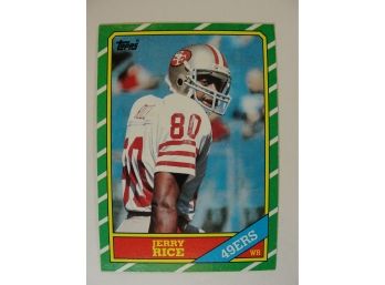 1986-87 Topps Football #161 Jerry Rice Rookie Card