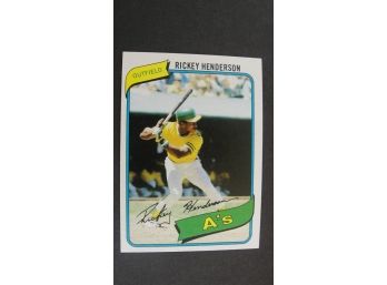 1980 Topps #482 Rickey Henderson Rookie Card