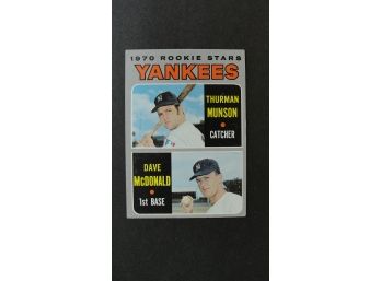 1970 Topps #189 Thurman Munson Rookie Card