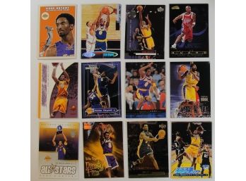 Lot Of (12) Kobe Bryant Cards Group A