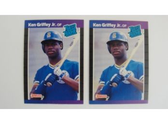 (2) 1989 Donruss #33 Ken Griffey Jr Rookie Cards