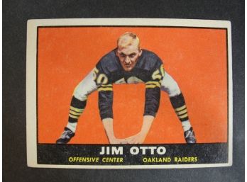 1961 Topps #182 Jim Otto Rookie Card