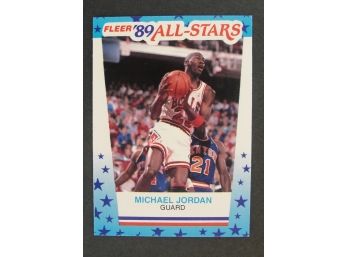 1989 Fleer All Stars #3 Michael Jordan Sticker