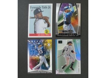 (4) Fernando Tatis Jr  Rookie Cards 2019 Topps Archives  Panini Ascension, Panini Titan & Panini Status