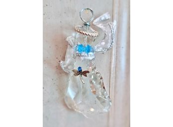 Beautiful Crystal Angel Designed By Local Artist Lisa Caruso, Handcrafted With Swarovski Crystal