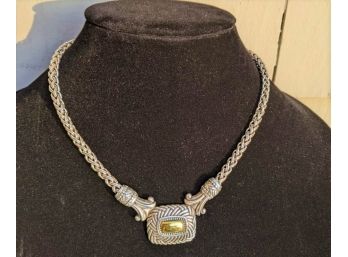 Very Attractive Brighton Two Tone Necklace