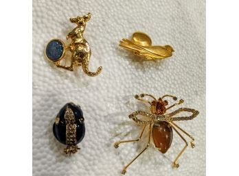 Fabulous Vintage Selection Of Unusual Animal Pins