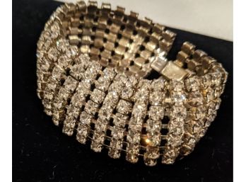 Fabulous Antique Rhinestone Cuff Bracelet