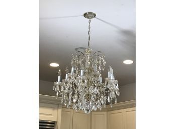 Fabulous Large Crystal Maria Theresa Chandelier - BEAUTIFUL PIECE - One Of Two Matching Fixtures (1 OF 2)