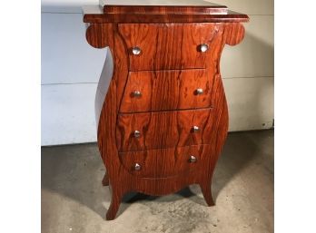 Fabulous ART DECO Style - Amazing Burl / Wood Grain Chest  - FANTASTIC Form - AMAZING Figured Wood