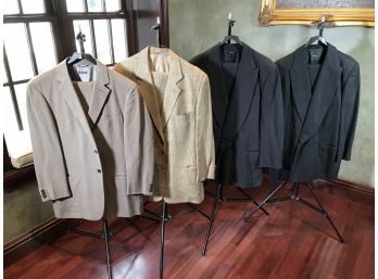 Group Of Four (4) GIORGIO ARMANI Suits - Paid Thousands - Now Three For  One Bid - ( Lot A )