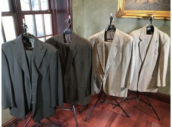 Group Of Four (4) Like New GIORGIO ARMANI Suits - Paid Thousands - Now Four For One Bid - ( LOT D )