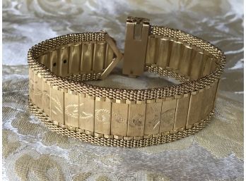 Absolutely Stunning Vintage 14kt Gold Bracelet - VERY Fine Quality - VERY HEAVY - 50 DWT Or 77.8 Grams