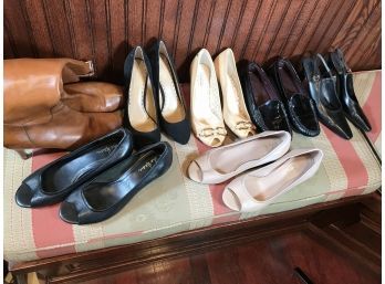 Fantastic Group Lot ALL DESIGNER SHOES  & BOOTS - Coach - Cole Haan - Ferragamo - Ralph Lauren  & More !