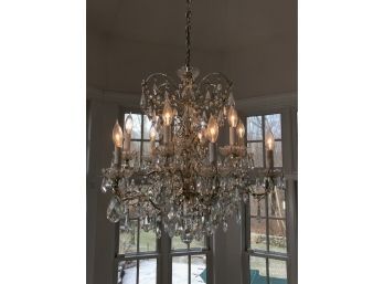 Fabulous Large Crystal Maria Theresa Chandelier - BEAUTIFUL PIECE - One Of Two Matching Fixtures (2 OF 2)