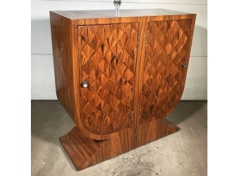 Absolutely Fabulous ART DECO Style Cabinet Or Bar - Amazing Burl Wood - Very Functional - 1930's Style