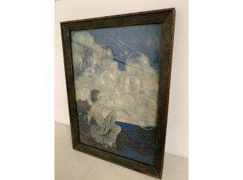 Maxfield Parrish Framed Print Titled Air Castles