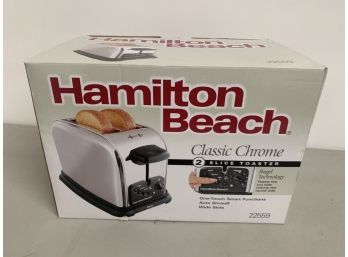 Chrome Hamilton Beach BRAND NEW Toaster